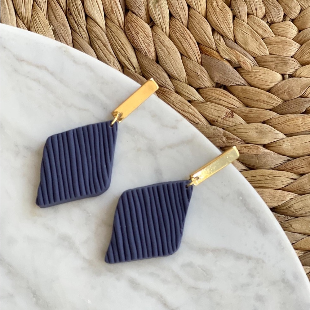 Handmade polymer clay earrings